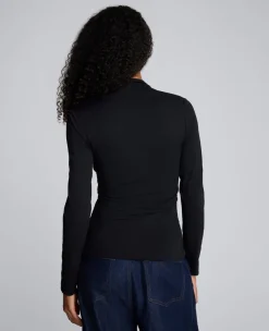 Long Sleeve Square Neck Knit Top><noscript><img width=