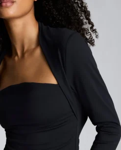Long Sleeve Square Neck Knit Top><noscript><img width=