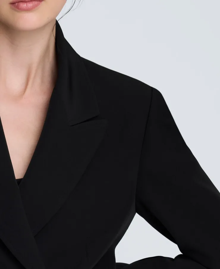 Luxe Twill Double Breasted Jacket>Kenneth Cole Sale