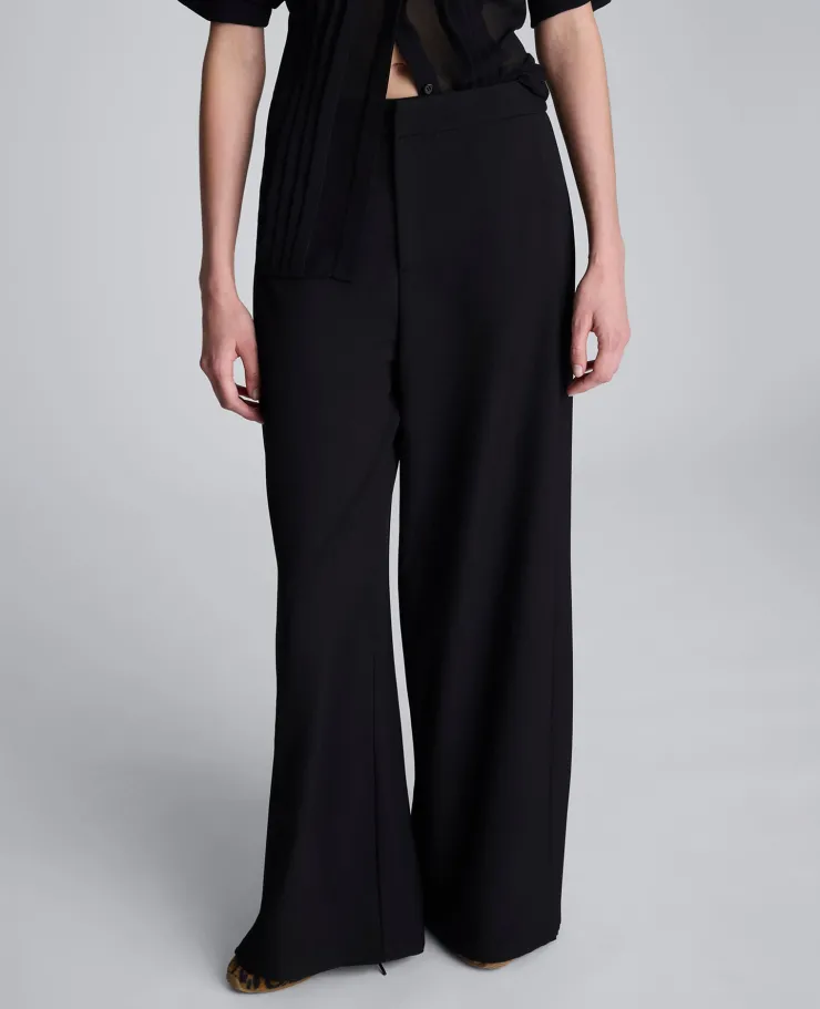 Luxe Twill Side Pleat Wide Leg Pant>Kenneth Cole Sale