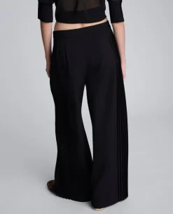 Luxe Twill Side Pleat Wide Leg Pant><noscript><img width=