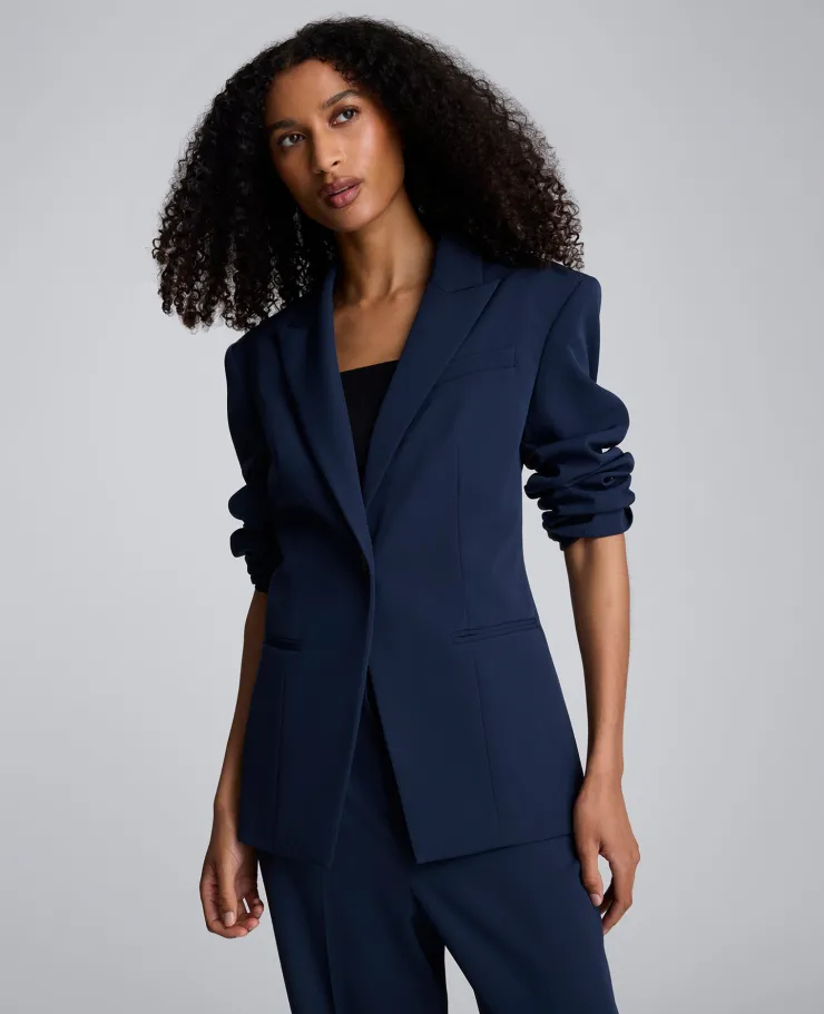 Luxe Twill Slim One Button Jacket>Kenneth Cole New