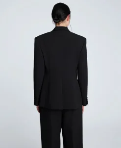 Luxe Twill Slim One Button Jacket><noscript><img width=