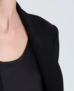 Luxe Twill Slim One Button Jacket><noscript><img width=