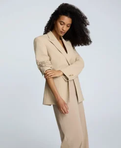 Luxe Twill Slim One Button Jacket><noscript><img width=