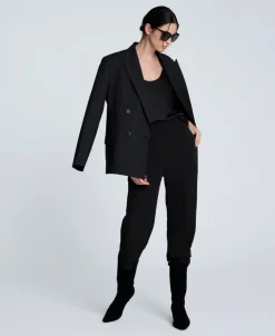 Luxe Twill Straight Leg Pant>Kenneth Cole Online