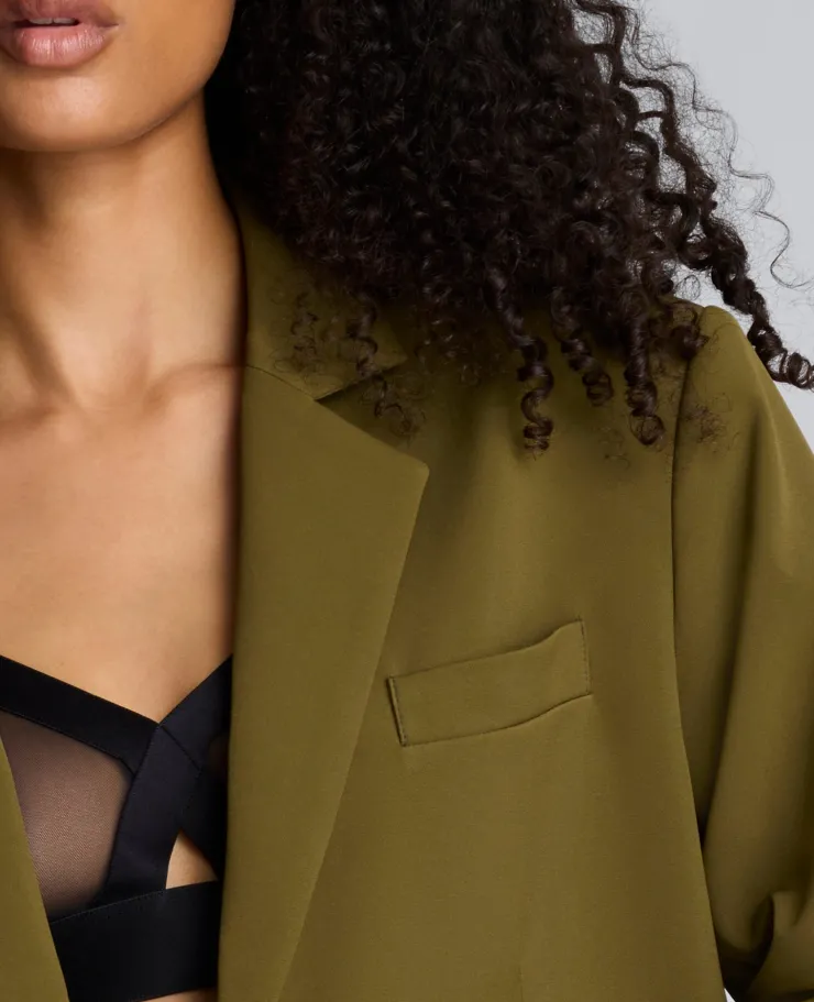 Luxe Twill Three Button Boyfriend Blazer>Kenneth Cole Hot