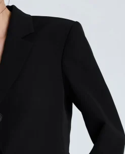 Luxe Twill Three Button Contoured Jacket><noscript><img width=