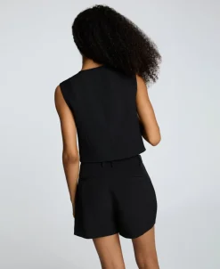 Luxe Twill Three Button Vest><noscript><img width=