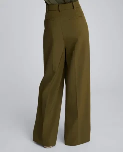 Luxe Twill Wide Leg Pleat Front Pant><noscript><img width=