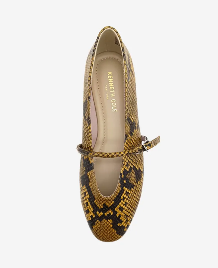 Magnolia Snakeskin Leather Ballet Flat>Kenneth Cole Sale