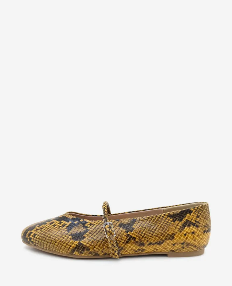 Magnolia Snakeskin Leather Ballet Flat>Kenneth Cole Sale