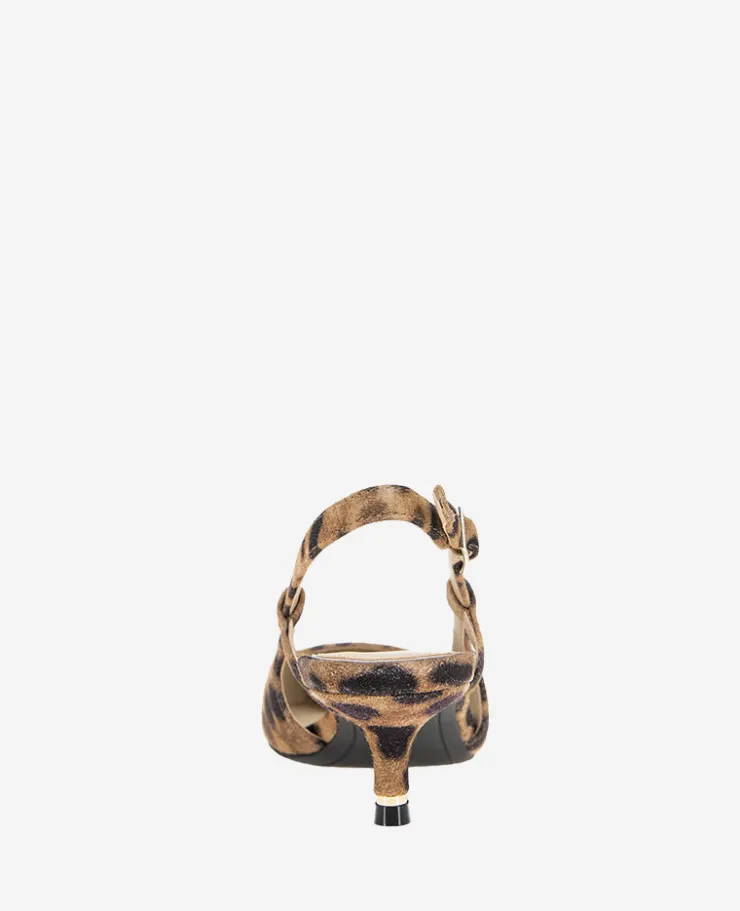 Martha Cap Toe Slingback Kitten Heel>Kenneth Cole