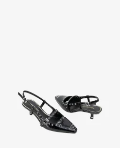 Martha Patent Eyelet Slingback Kitten Heel><noscript><img width=