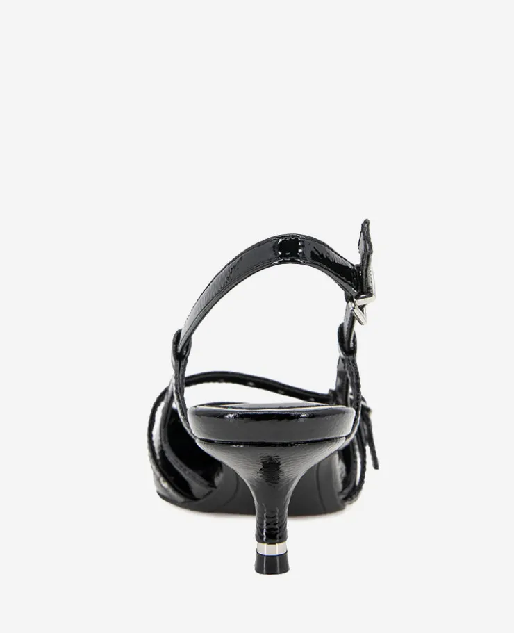 Martha Patent Eyelet Slingback Kitten Heel>Kenneth Cole Outlet