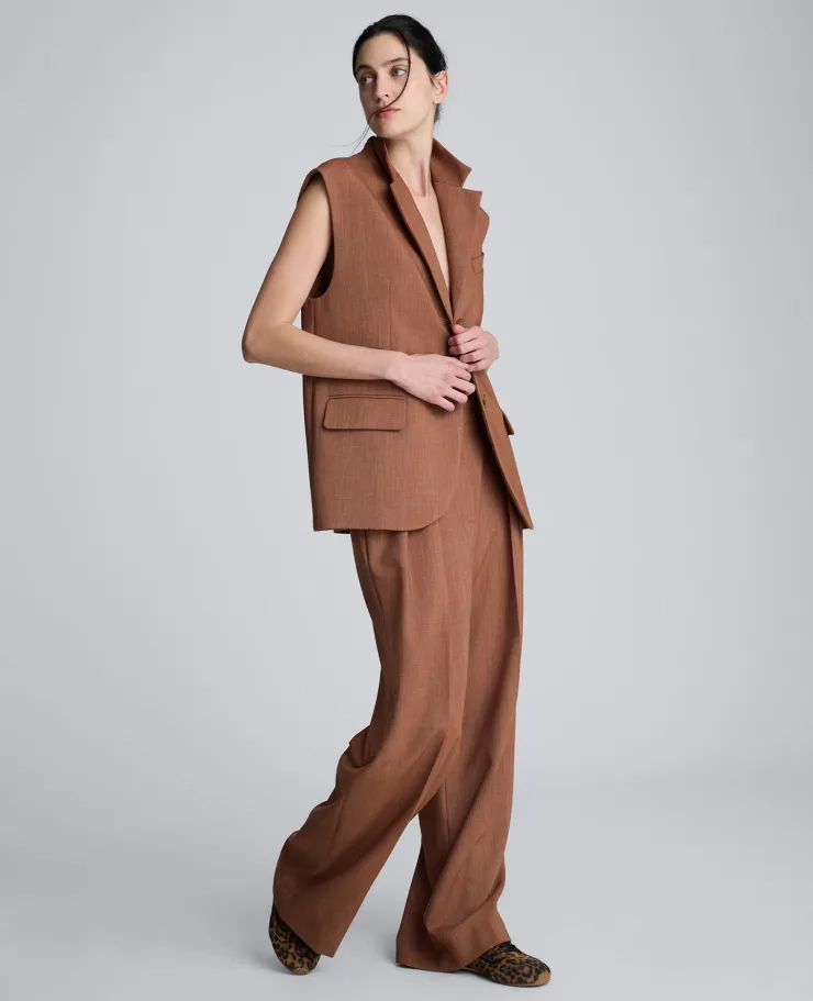 Melange Oversized Vest>Kenneth Cole Online