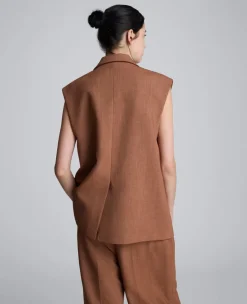 Melange Oversized Vest><noscript><img width=