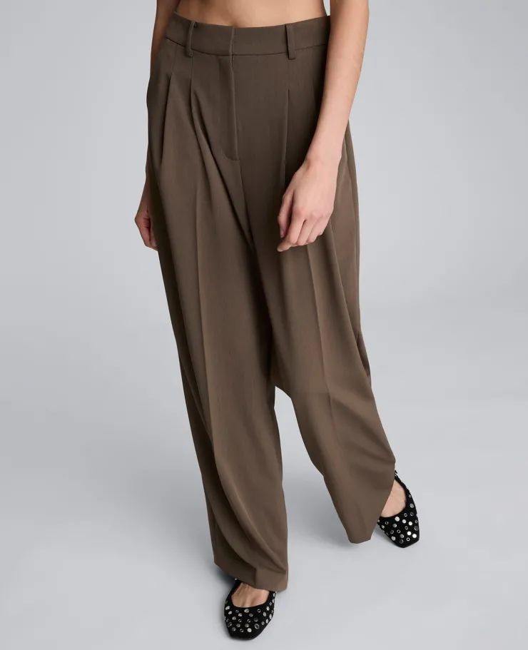 Melange Pleat Front Wide Leg Pant>Kenneth Cole Hot