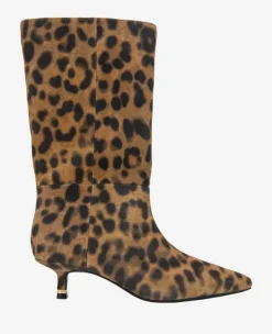 Meryl Suede Leopard Bootie>Kenneth Cole Outlet