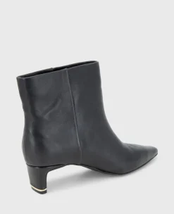 Miranda Leather Heel Bootie><noscript><img width=