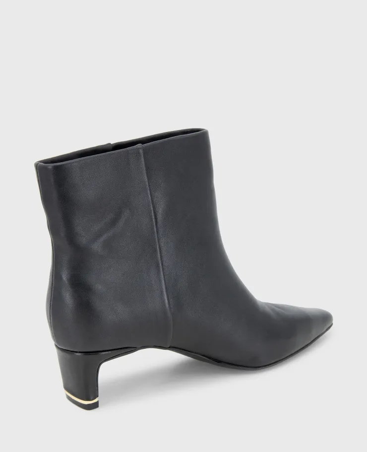 Miranda Leather Heel Bootie>Kenneth Cole Online