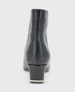 Miranda Leather Heel Bootie><noscript><img width=