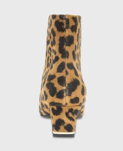 Miranda Suede Leopard Heel Bootie><noscript><img width=