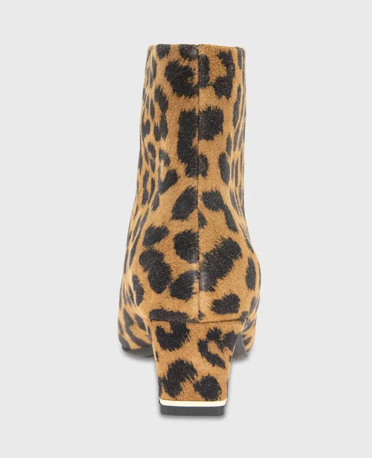 Miranda Suede Leopard Heel Bootie>Kenneth Cole Hot