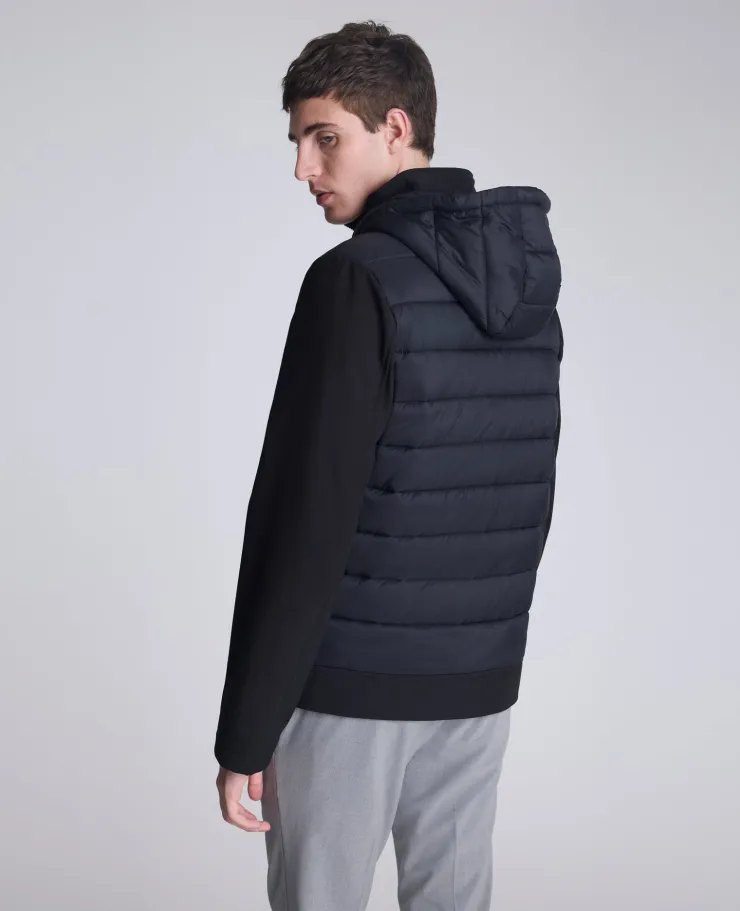 Mixed Media Hooded Soft Shell Jacket>Kenneth Cole Online