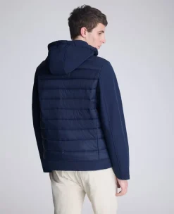 Mixed Media Hooded Soft Shell Jacket><noscript><img width=
