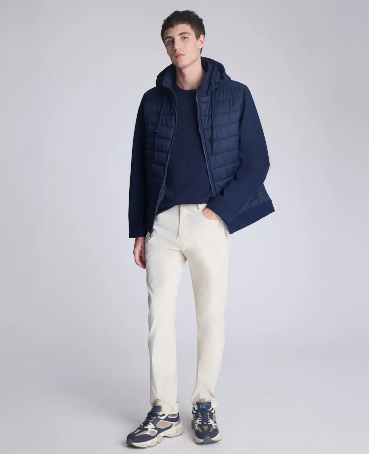 Mixed Media Hooded Soft Shell Jacket>Kenneth Cole Clearance