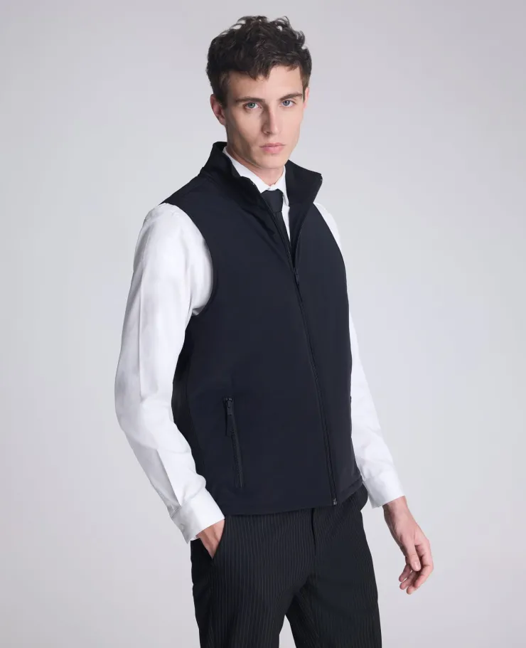 Mixed Media Vest>Kenneth Cole Hot
