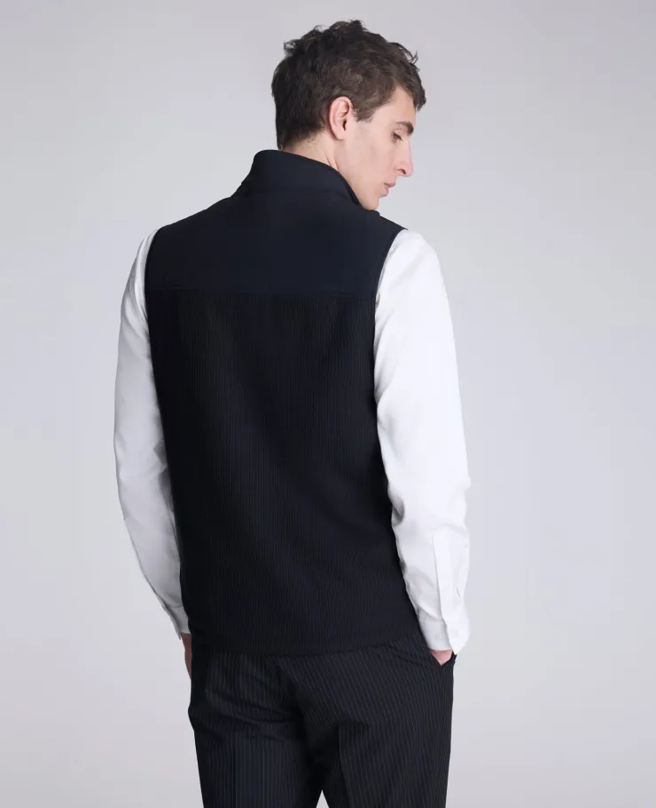 Mixed Media Vest>Kenneth Cole Hot