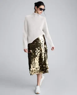 Mockneck Raglan Sleeve Sweater><noscript><img width=