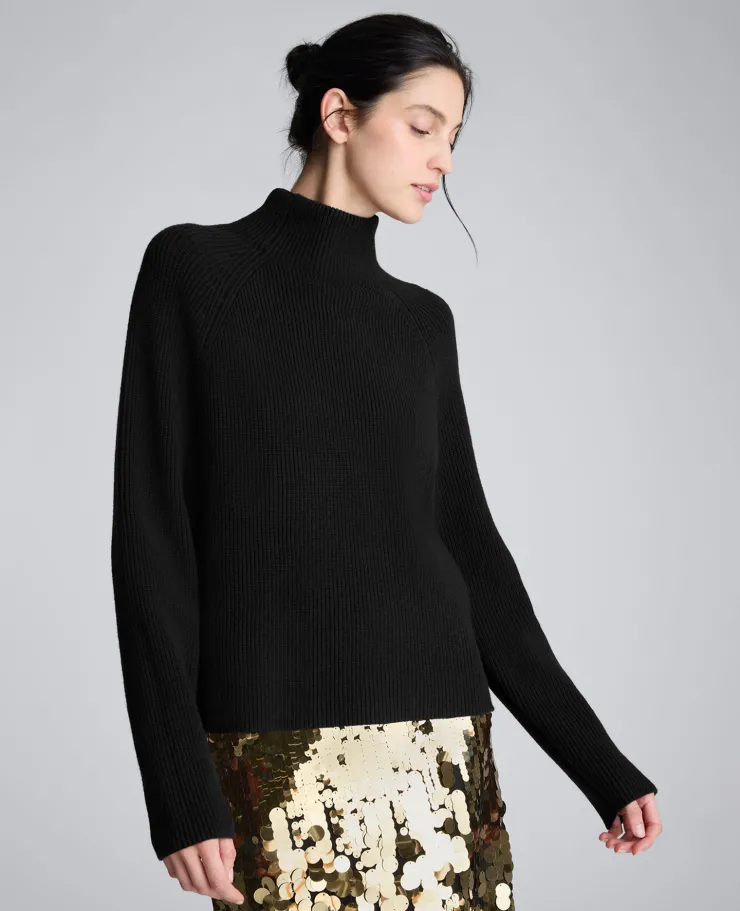 Mockneck Raglan Sleeve Sweater>Kenneth Cole Best