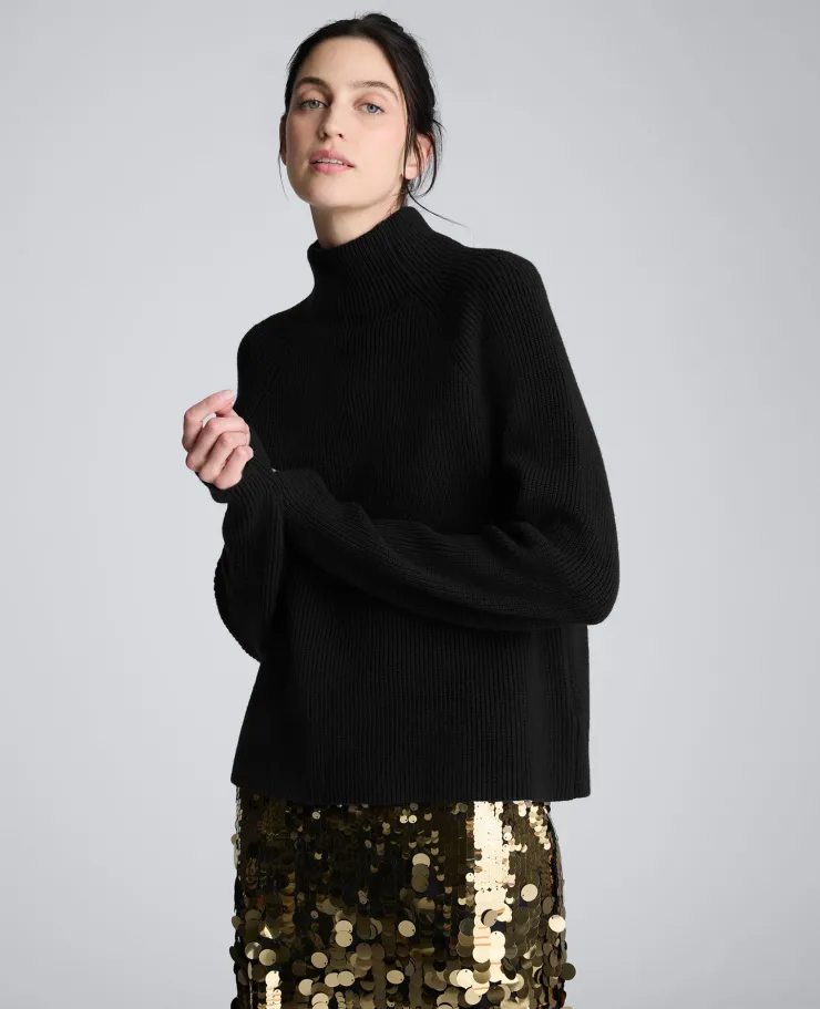 Mockneck Raglan Sleeve Sweater>Kenneth Cole Best