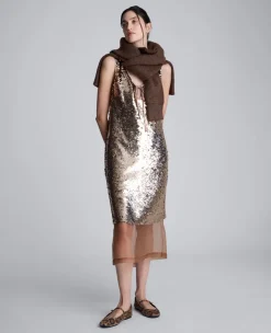 Pailette Sequin Sleeveless V-Neck Mini Dress><noscript><img width=