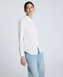 Poplin Button Front Shirt>Kenneth Cole Sale