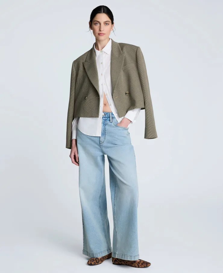 Poplin Button Front Shirt>Kenneth Cole Sale