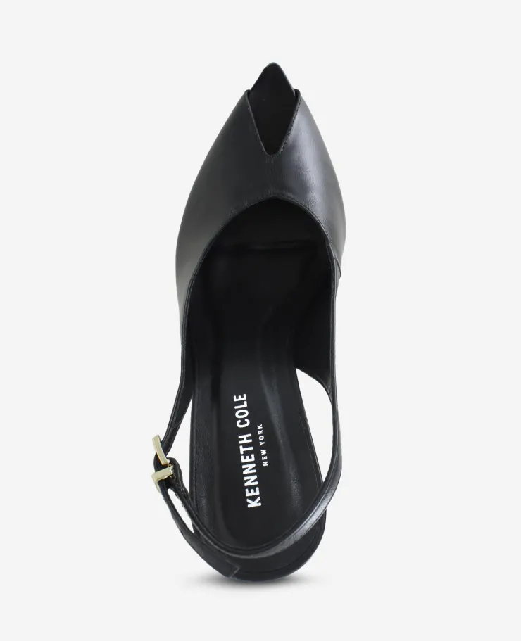 Priya Leather Peep Toe Slingback Heel>Kenneth Cole Sale