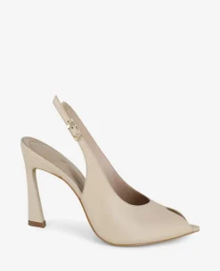 Priya Leather Peep-Toe Slingback Heel>Kenneth Cole Sale