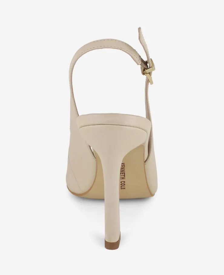 Priya Leather Peep-Toe Slingback Heel>Kenneth Cole Sale