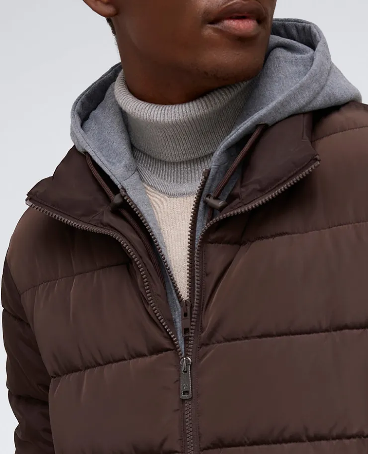 Puffer with Attached Jersey Hood>Kenneth Cole Best