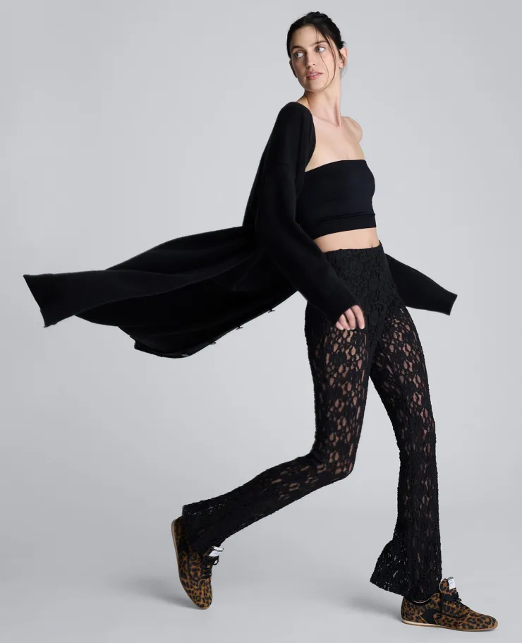 Pull On Stretch Lace Flare Pant With Inner Short>Kenneth Cole