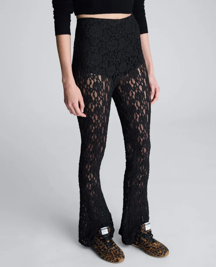 Pull On Stretch Lace Flare Pant With Inner Short>Kenneth Cole