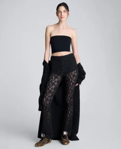 Pull On Stretch Lace Flare Pant With Inner Short><noscript><img width=