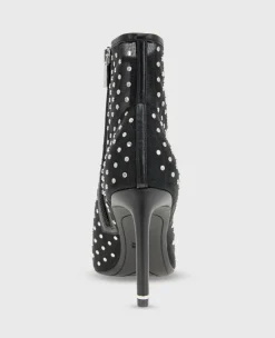 Quincy Mesh Micro Stud Heel Ankle Bootie><noscript><img width=