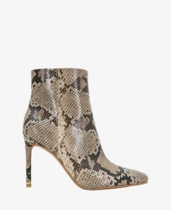 Quincy Snakeskin Leather Heel Ankle Bootie>Kenneth Cole Online
