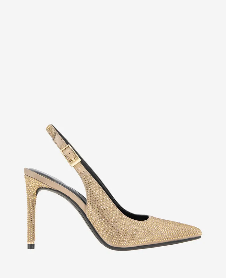 Quinnly Crystal Slingback Heel>Kenneth Cole