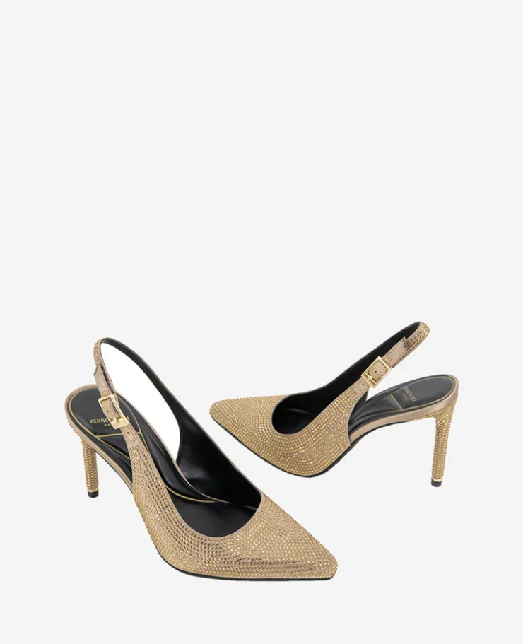 Quinnly Crystal Slingback Heel>Kenneth Cole